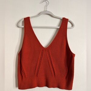 Banana Republic Cropped Textured Sweater Tank